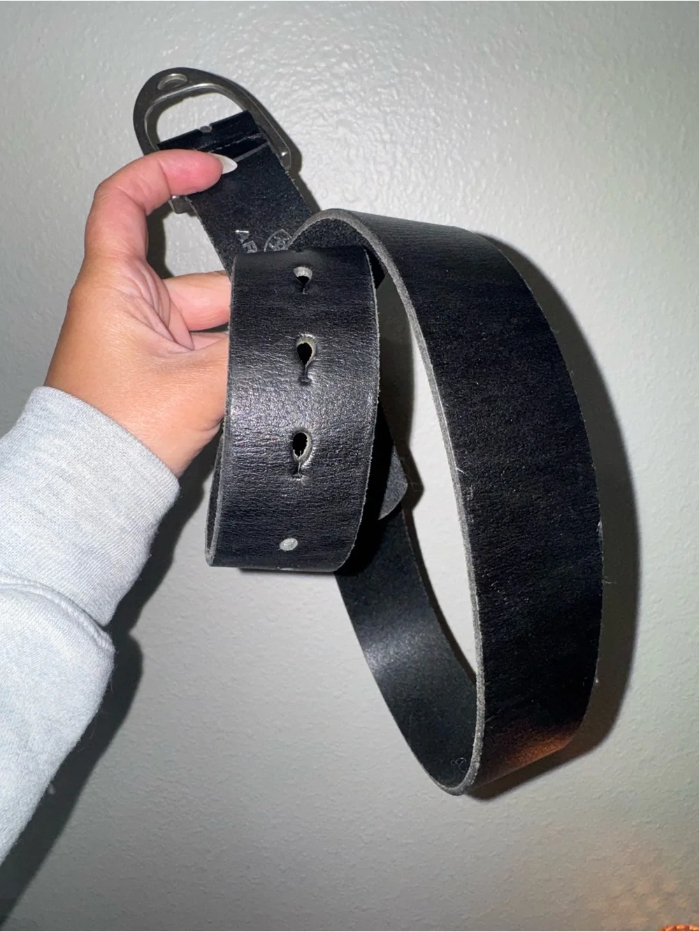 Ariat men's leather black belt 41”